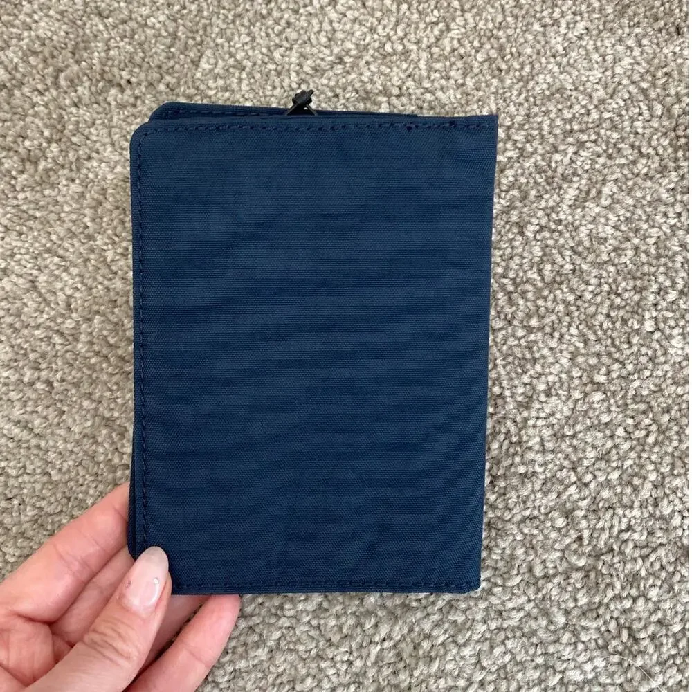 New Kipling Passport Holder & Wallet True Blue Travel Organizer